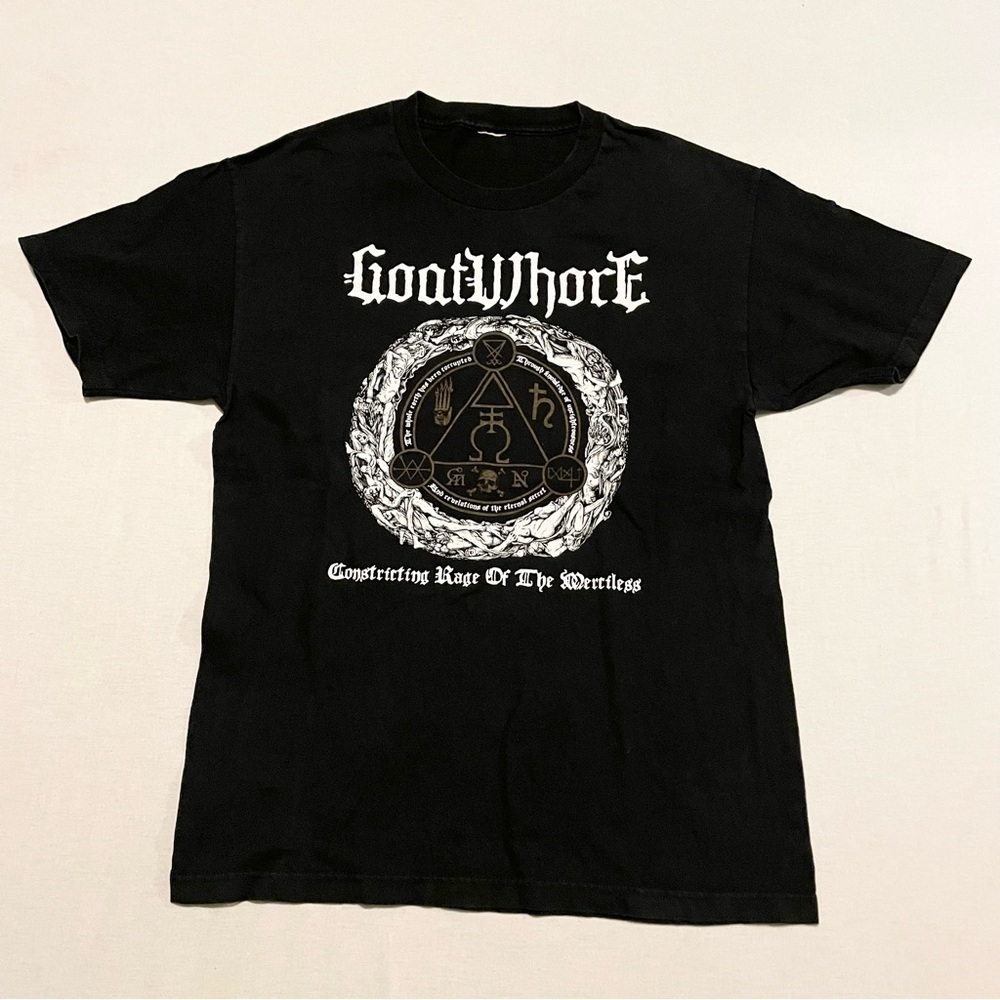 Constricting Rage of the Merciless Goatwhore Band Tee Tshirt Shirt Missing Size